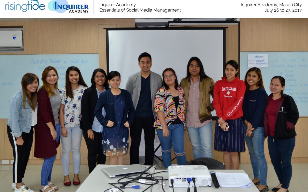 Inquirer Academy’s Essentials of Social Media Management Third Run